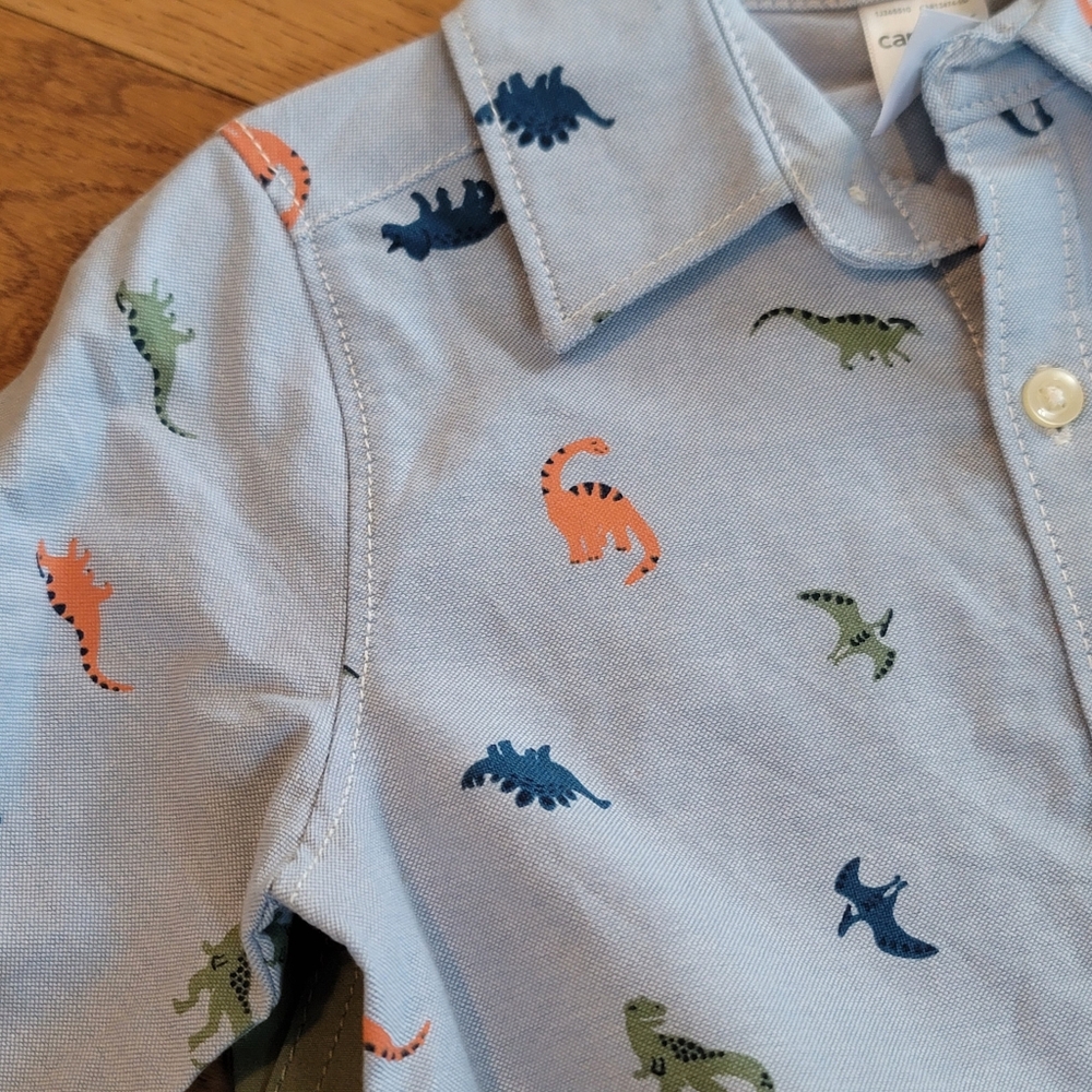 Carter's Two Piece Outfit Dinosaur Print Size 24 Months NWT - Picture 9 of 9